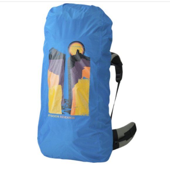 Outdoor Research L NWT Lightweight Backpack Cover Hydro Blue Waterproof New - Picture 1 of 5